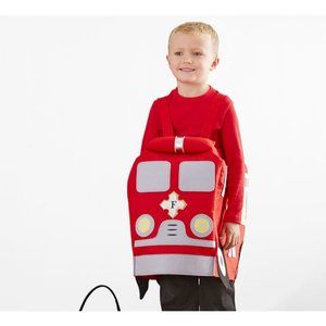 Pottery Barn Red Fire Truck Kids Costume